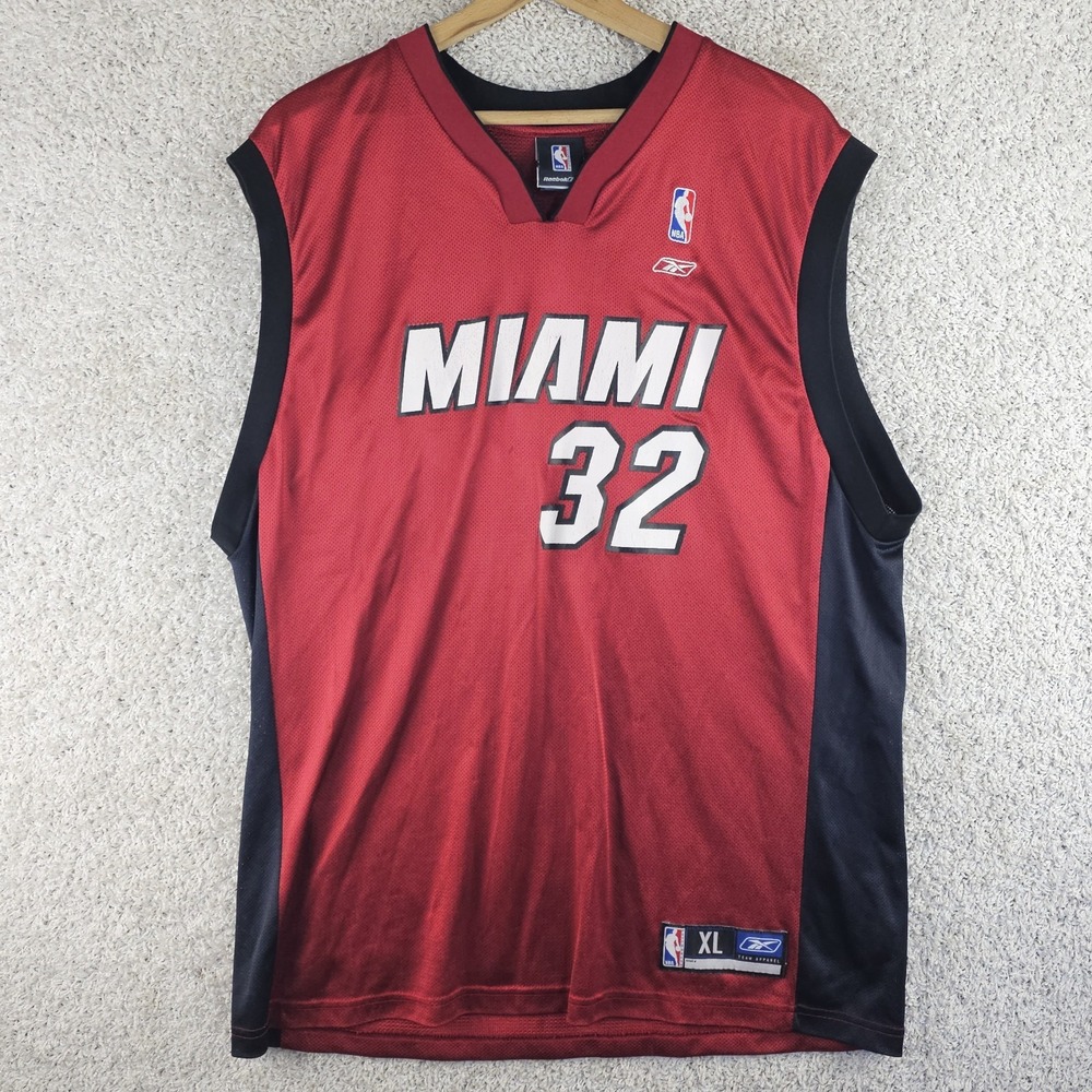 Vintage Reebok Shaquille O'Neal Miami Heat Jersey XL Shaq #32